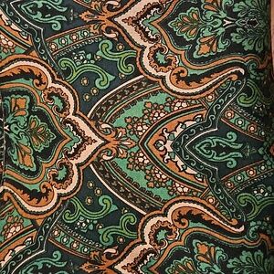 Paisley Cowell Neck Top Deep Rich Colors Jones New York Signature Women sx 2X